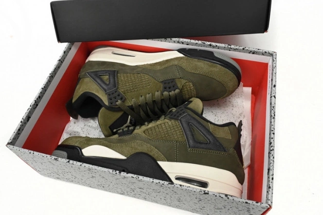 FB9927-200 Olive Craft Jordan Air 4 Medium 0711